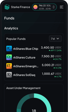 Starke application screen