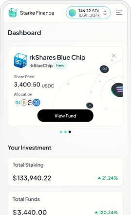 Starke application screen